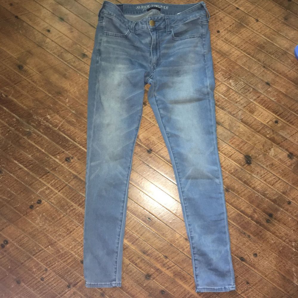 American Eagle super super stretch sateen size 8 short jeggings